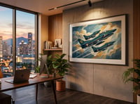 Image 4 of Stampa Fine Art FIAT G91 FRECCE TRICOLORI