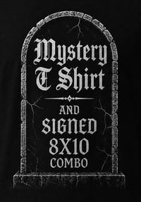 mystery tshirt & signed 8x10 combo