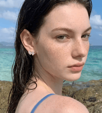 Image 2 of The Verity Double-Teardrop Studs