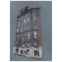 Image 1 of Tenement, North West Circus Place - Charcoal, Coloured Pencil & Soft Pastel on Paper 