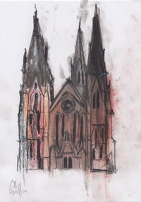 Image 2 of Saint Mary's Episcopal Cathedral, Edinburgh - Charcoal, Soft Pastels and Pencil on Paper 