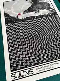 Image 3 of SUUNS gigposter Paris 2026
