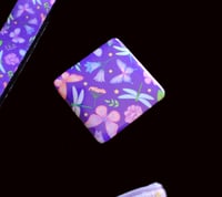 Image 5 of Handmade Purple Dragonflies Matching Lanyard Set, pouch, key, gift, beads, charm, wallet