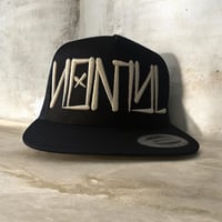 Image 2 of Nomyl flat billed trucker hats front and back hits
