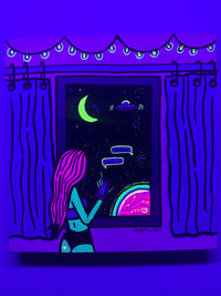 Image 2 of Alien Grl Wood Panel 