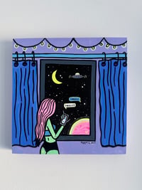 Image 1 of Alien Grl Wood Panel 