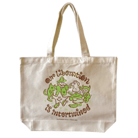 Image 1 of Our Liberation Is Intertwined Tote Bag