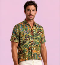 Image 1 of Camisa vanguardista verde