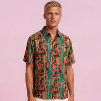 Image 1 of Camisa jardín amapola roja