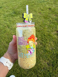 Image 2 of Ms Frizzle Snowglobe glitter tumbler 20 oz