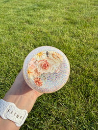 Image 3 of Faith over Fear Snowglobe glitter tumbler 20 oz