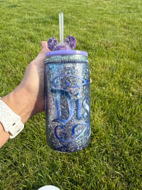 Image 2 of Sea witch Snowglobe tumbler 16 oz
