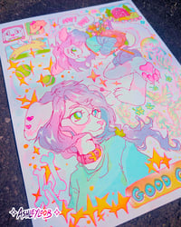Image 1 of Dawg 4 color riso print 