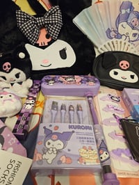 Image 2 of Kuromi Fluffy Shoulder Bag Bundle 