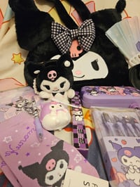 Image 4 of Kuromi Fluffy Shoulder Bag Bundle 