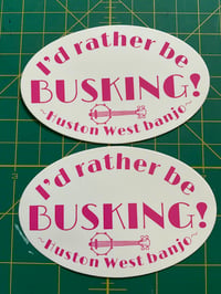 Busking sticker