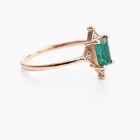 Image 2 of Deco Emerald Ring