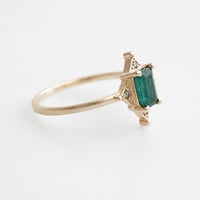 Image 3 of Deco Emerald Ring