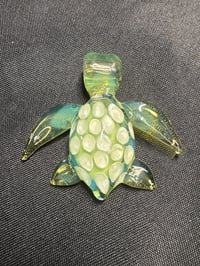 Image 1 of Turtle Bae Glass Turtle #038 wearable