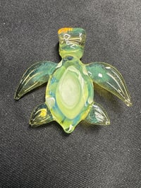 Image 2 of Turtle Bae Glass Turtle #038 wearable