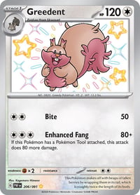 Greedent - SV: Paldean Fates - Near Mint