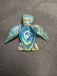 Image 1 of Turtle Bae Glass dichro Turtle #041 wearable