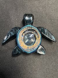 Image 1 of Turtle Bae Glass dichro Turtle #043 wearable