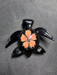 Image 1 of Turtle Bae Glass Large Turtle #045 wearable