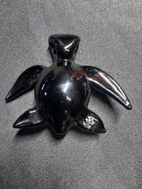 Image 2 of Turtle Bae Glass Large Turtle #045 wearable