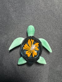 Image 1 of Turtle Bae Glass Turtle #047