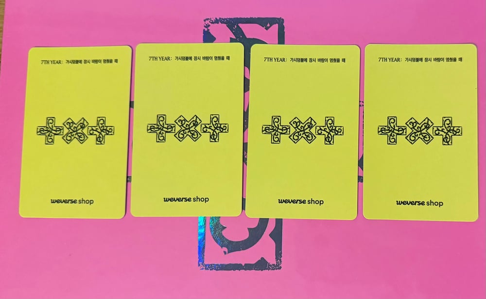 Image of TXT ‘A Moment of Stillness in the Thorns’ Weverse Shop POB Photocard’s 