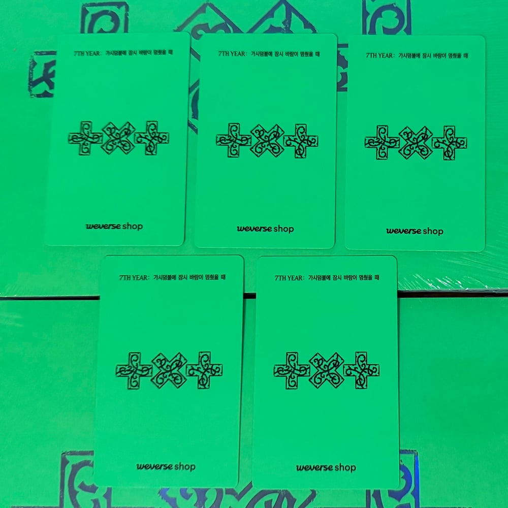 Image of TXT ‘A Moment of Stillness in the Thorns’ (THORN Ver.) Weverse Shop POB Photocard’s