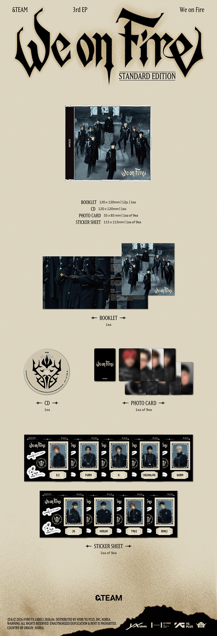 Image of &TEAM ‘We On Fire’ Standard Edition