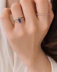 Image 3 of Deco Blue Sapphire Ring