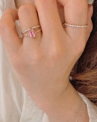 Image 2 of Deco Pink Sapphire Ring