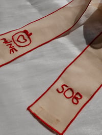 Image 2 of Mine embroidered hair ribbon