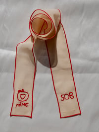 Image 1 of Mine embroidered hair ribbon