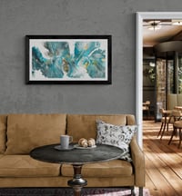 Image 2 of Teal Dutch Explosion 03 - Abstract Fine Art Print