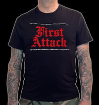 FIRST ATTACK 'logo' T-shirt (BLACK)