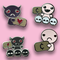 Image 2 of Binding of Isaac | Heart Beggar | Enamel Pin