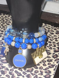Blue designer style bracelet 