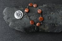 Image 2 of Sunstone Silver Mala Bracelet
