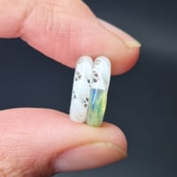 Image 5 of GREEN WHITE CANE BEAD SET