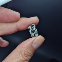 Image 3 of BLACK & WHITE CANE BEAD SET