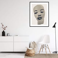 Image 5 of Marlene Dumas - Supermodel, Giclee Print on Canvas or Paper, Female Portrait      