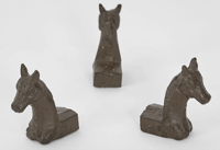 Image 1 of Rustic Horse Pot Feet - Set of 3