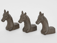Image 2 of Rustic Horse Pot Feet - Set of 3