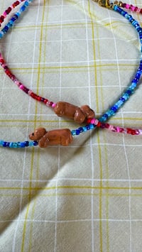Image 1 of Dachshund Beaded Choker 