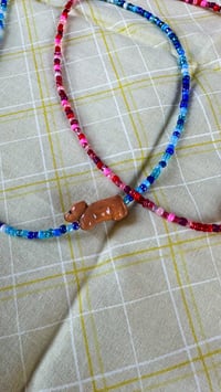 Image 2 of Dachshund Beaded Choker 
