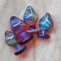 Image 2 of Copy of MINI PLUGS DARK PURP SWIRLS